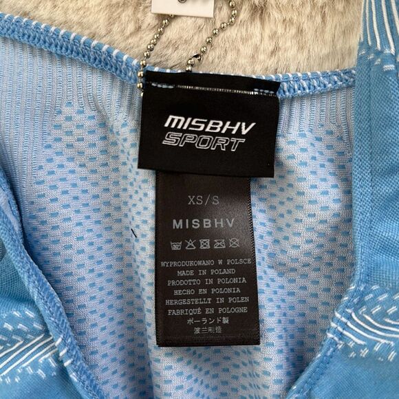 MISBHV Logo Printed Preformance Bra Blue Size XS/S - Picture 5 of 8